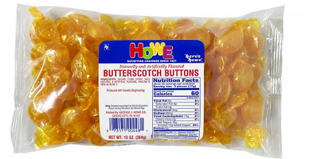 Howe Butterscotch Buttons 6/13oz. Case