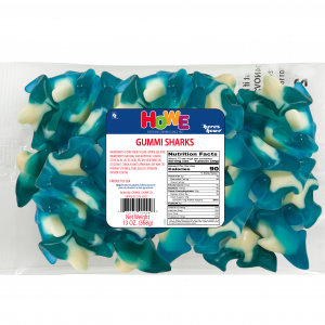 Howe Gummi Sharks  12/13oz. Case