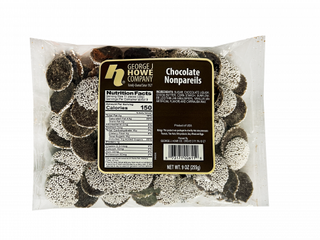 Howe Chocolate Nonpareils 12/ oz. Case
