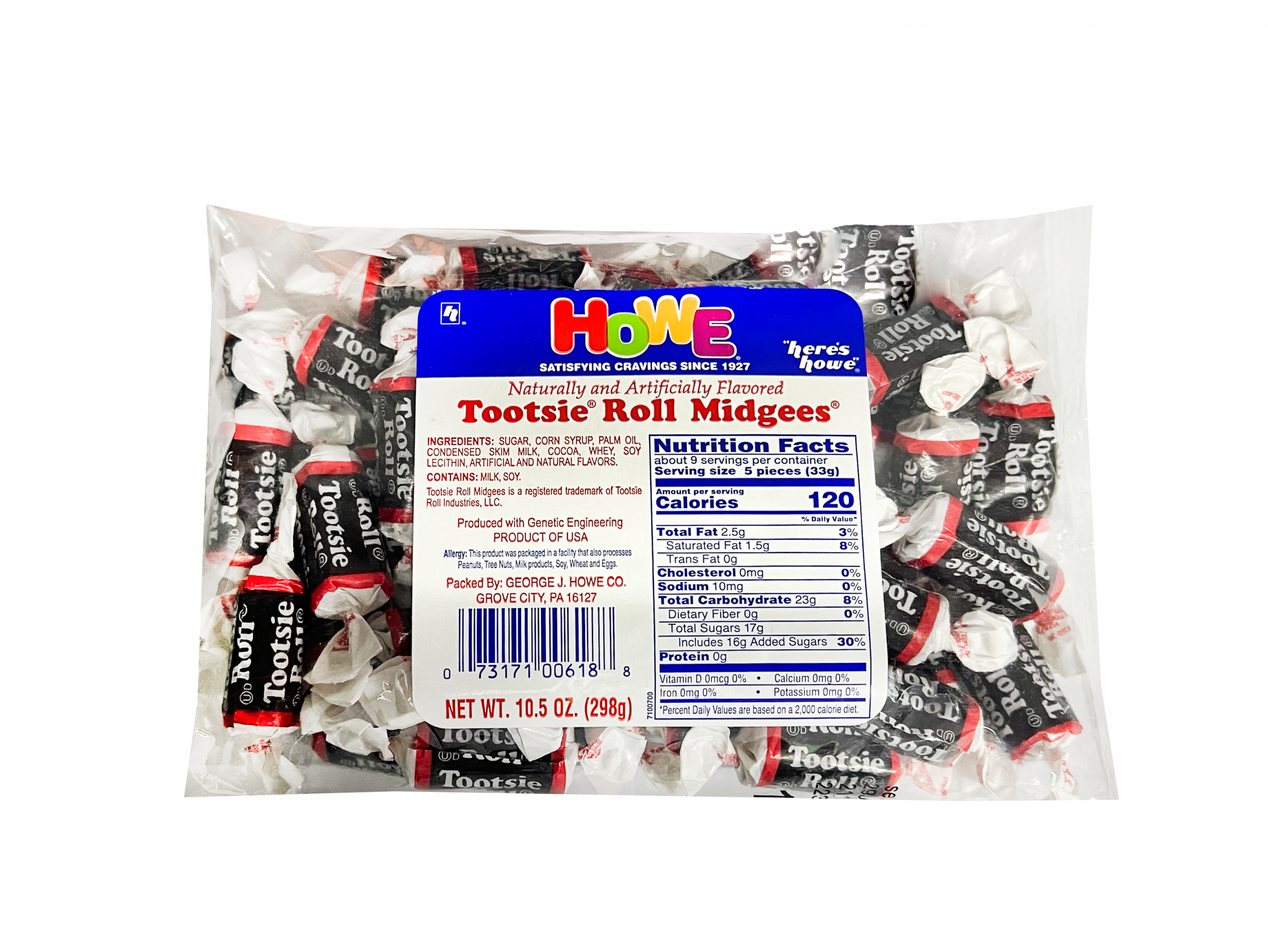 Howe Tootsie Rolls 12/10.5 OZ Case
