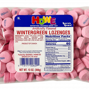 Howe Wintergreen Lozenges 12/13oz. Case