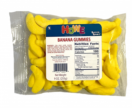 Howe Banana Gummies, 12/9 oz. Case