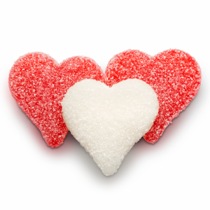 Valentine's Red & White Hearts 4/4.5 LB Case
