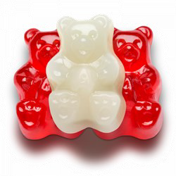 Valentine's Red & White Bears 4/5 LB Case