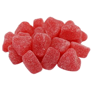 Valentine's Cherry Jelly Hearts 30 LB Case