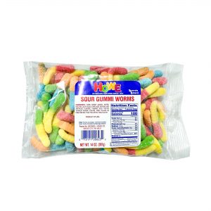 Howe Gummi Sour Worms 12/14 OZ Case