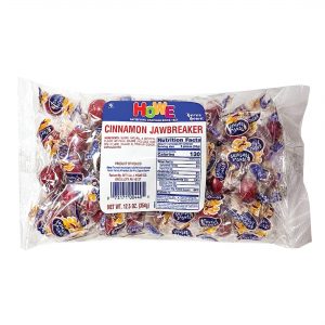 Front of Howe Cinnamon Jawbreaker Candy Bag