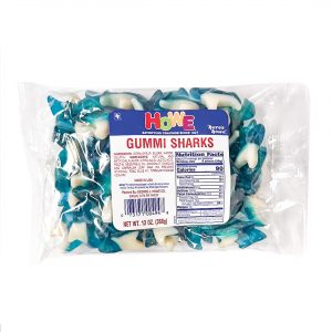 Bag of Howe Gummi Shark Candy