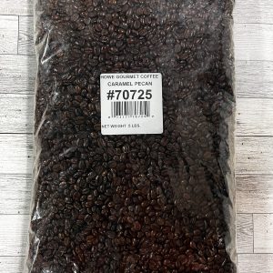Large clear bag of Howe Coffee Beans