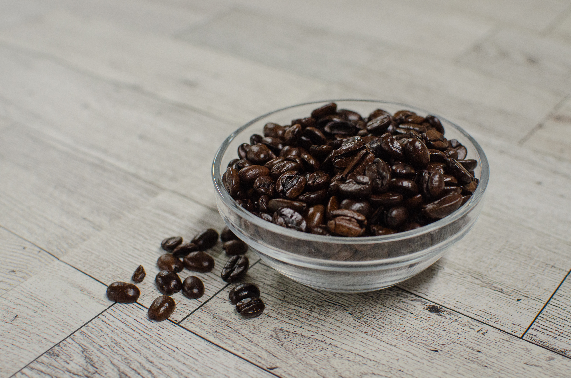 Bowl of Howe Caramel Pecan Coffee Beans
