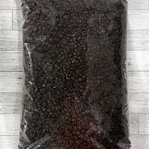 Large clear bag of Howe Coffee Beans