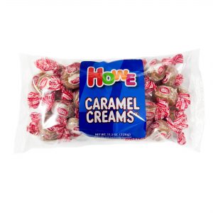 Front view of a new Howe Caramel Cream Laydown bag