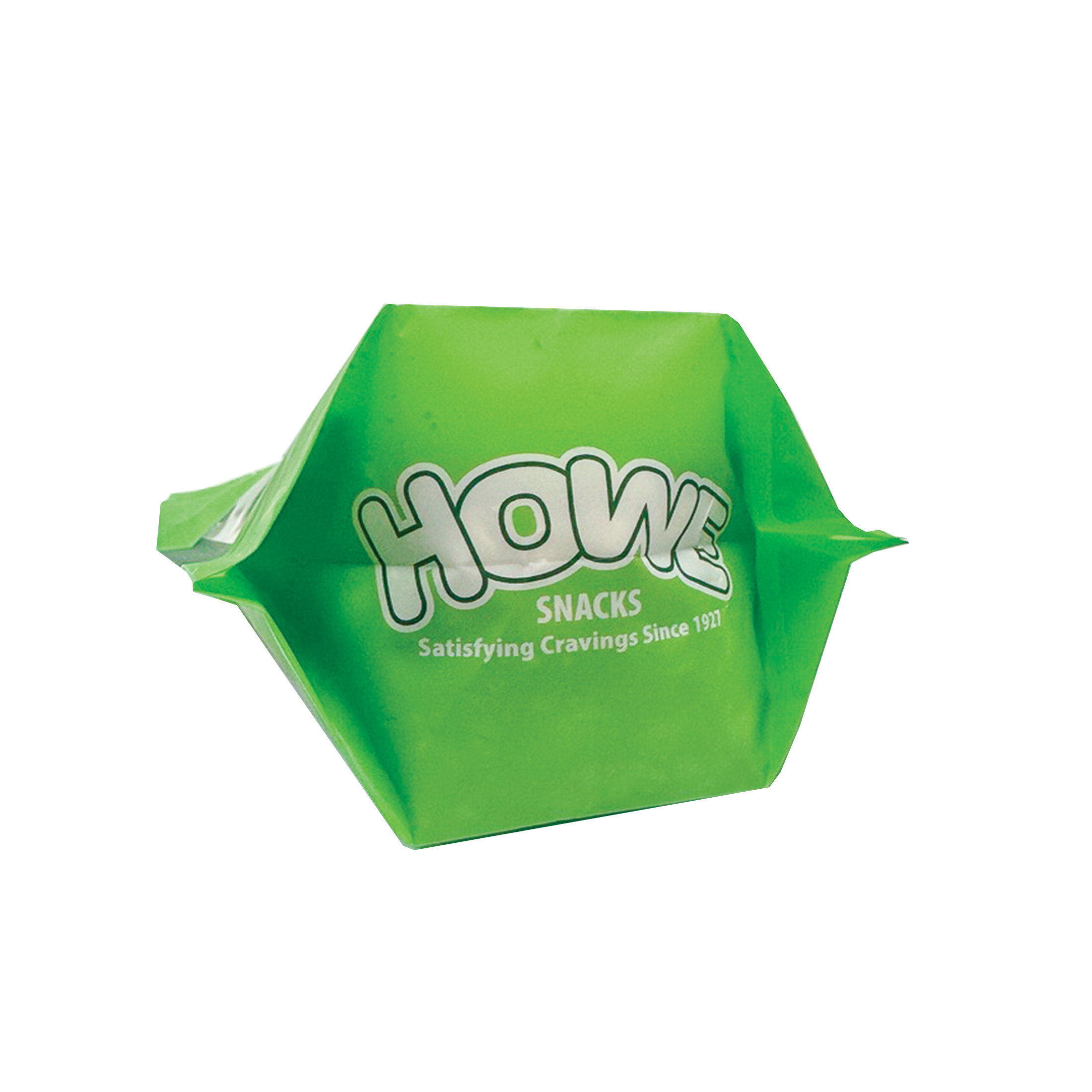 Bottom view of green Howe Snacks Cranberry Supreme bag