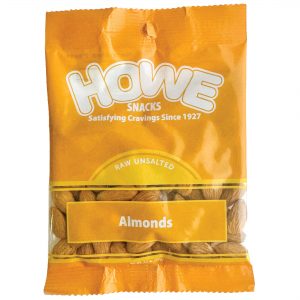 Howe Snacks - Raw Almonds 12/3.5 OZ Case