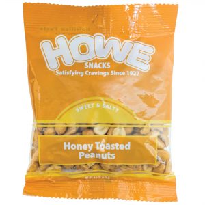 Howe Snacks - Honey Toasted Peanuts 12/4.5 OZ Case