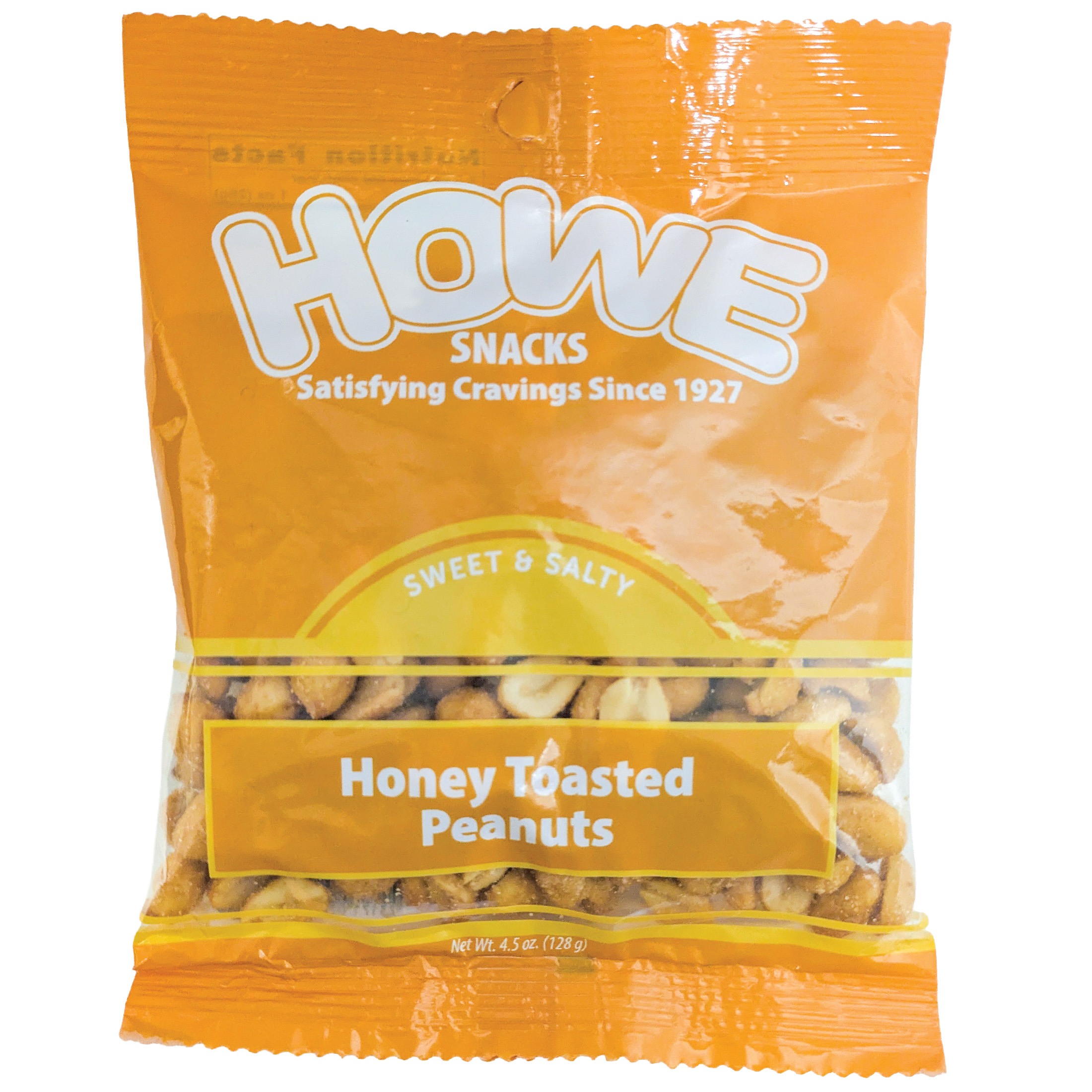 Howe Snacks - Honey Toasted Peanuts 12/4.5 OZ Case