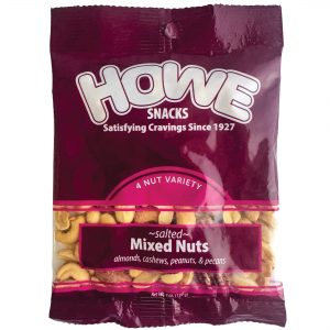 Howe Snacks - Mixed Nuts Salted 12/4 OZ Case